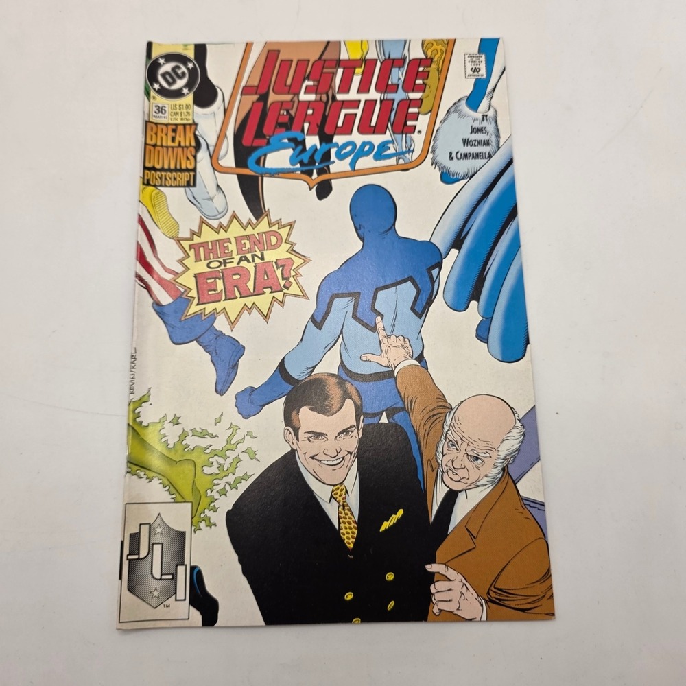 DC Comics Justice League Europe 36 Breakdowns Postscript Blue Beetle 1992